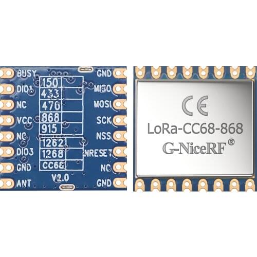 1pcs/lot LoRa-CC68 868mhz LLCC68 LoRa Module, 160mW 5Km low cost version of LORA1262
