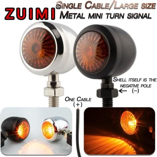 Undefined Motorcycle Old School Single Line Mini 10mm Turn Signal for Harley for Honda for Yamaha for Kawasaki for Suzuki