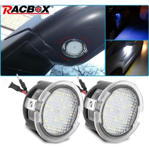 New mini Led Under Mirror Puddle Light White Blue For Ford F-150 FLEX EXPLORER EXPEDITION Taurus Off Road Vehicle MERCURY Sable