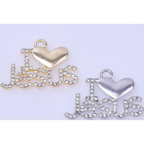 5pcs Crystal Jesus Pendant Necklace DIY Jewelry Making Charm Pendants Christ Accessories For Women Men Handmade Charms Supplies