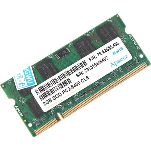 New 1Pc 2GB DDR2 800Mhz Laptop Memory Notebook RAM