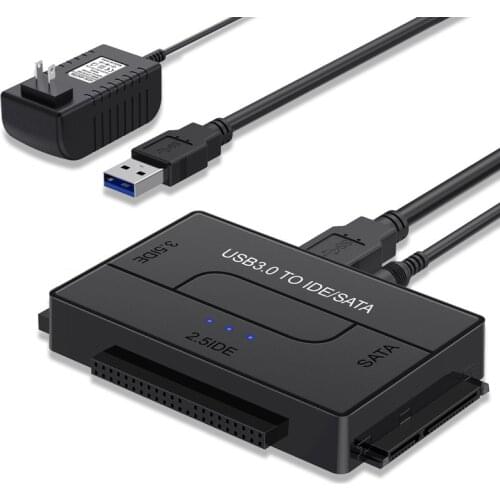 SATA Combo USB IDE SATA Adapter Hard Disk SATA To USB3.0 Data Transfer Converter For 2.5/3.5/5.25 Optical Drive HDD SSD
