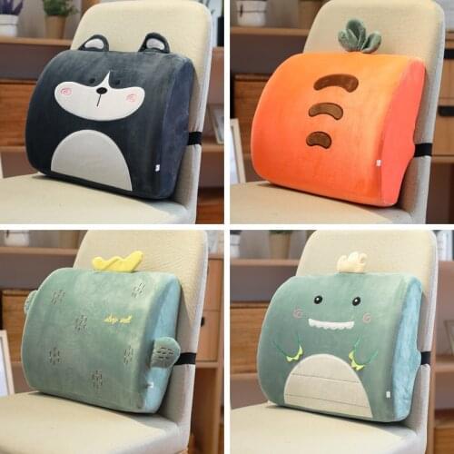 Office seat cushion waist pillow waist office chair reading cushion car seat tatami soft sofa cushion home pillow back cushion