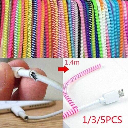 Protector Cable Protector Bobbin Winder Data Line Case Rope Protection Spring Twine for Iphone Android USB Earphone Cover