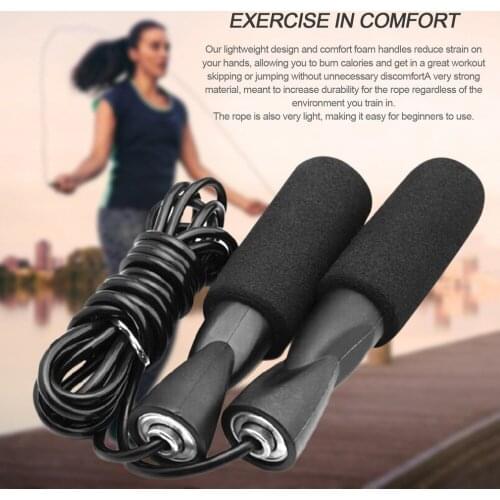Aerobic Exercise Skipping Jump Rope Boxing Adjustable Rolling Speed Fitness Men Women Anti-winding Bearing Portable #P2