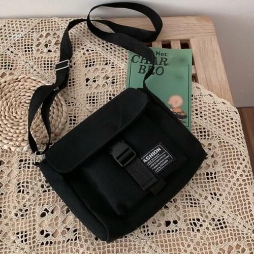 Bag For Women Large Capacity Canvas Shoulder Crossbody Bags Retro Solid Color Shoulder Messenger Bag Handbags Bolsas Feminina#20