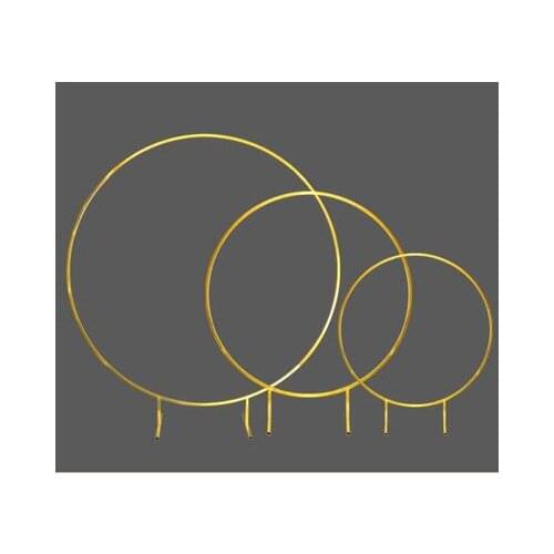 Wedding props large iron ring arch background single pole arch flower gate outdoor lawn wedding flower gate shelf