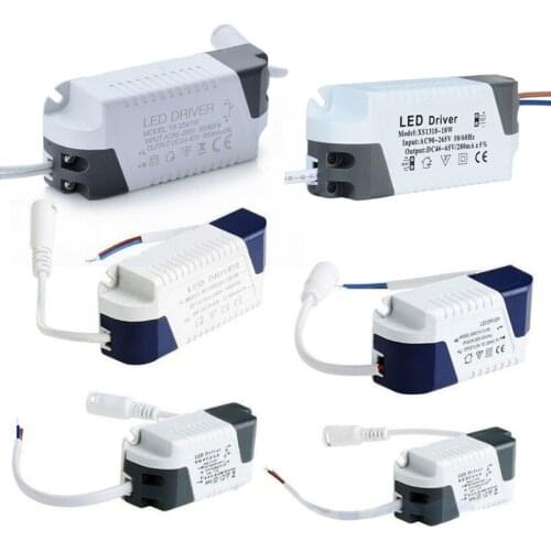 LED Driver LED Light Transformer Power Supply Adapter For Led Lamp/bulb 1-3W 4-7W 8-12W 13-18W 18-24W Safe Plastic Shell