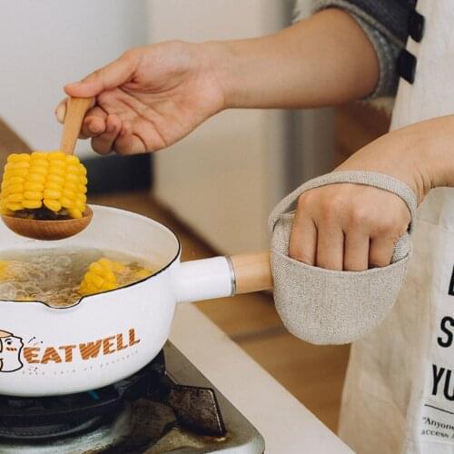 1Pc Heat Resistant Oven Gloves Microwave Oven Mitten Insulation Non-Slip Anti-Scalding Baking Gloves Kitchen Gloves