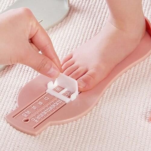 1Pcs Random Color Childrens Feet Shoes Measure Kids Baby Foot Shoe Size Measurement Tool Infant Device Ruler Kit Household