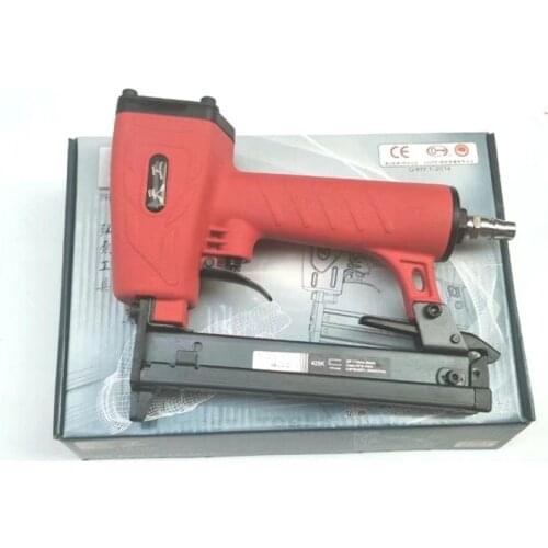 New 1pcs 425K Pneumatic Nail Gun Rrattan gun Woodworking Iron Woven Rattan Furniture Aluminum Tube 5mm Narrow Staple