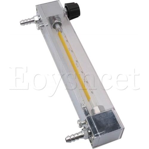 10.4x3.4x23.7cm Acrylic LZB-6 Liquid Flow Meter 6-60 LPH Water Flow Measuring Instrument fit 10mm Hose