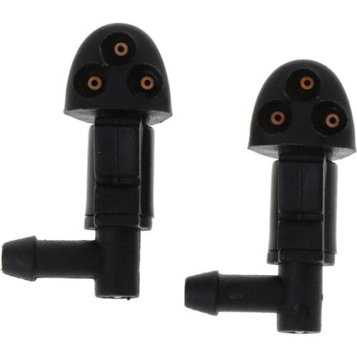 2Pcs 3-Hole Car Windshield Washer Wiper Water Spray Nozzle Fit for Chevrolet Cruze 2009-2014 P82B