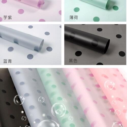 20pcs/pack Round Dot Wave Dot Flower Wrapping Paper Waterproof Decorative Paper Home Decoration Festive Holiday Party Supplies