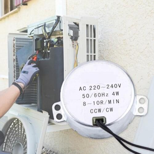 8-10RPM Compact Compact AC Synchronous Motor Lightweight Electric Mini Gear Motor Low Noise for Electric Fan