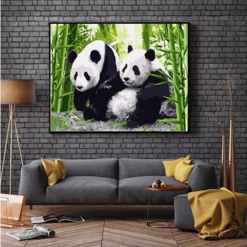 DIY Diamond Painting panda leaf Diamond Embroidery elk god Cross Stitch Rhinestone Mosaic Painting animal panda frog buttery