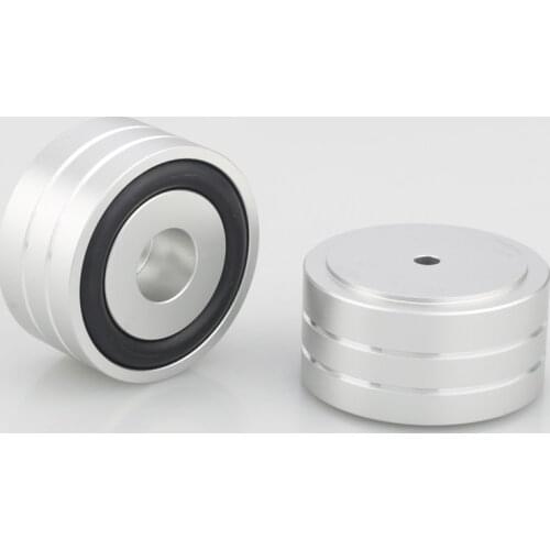 4pcs 40x20mm Aluminum HIFI AMP Speaker Isolation Stand Turntable DAC Feet Pad gold silver