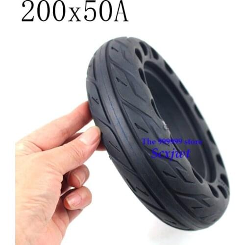 Free shipping newAffordable Size 200x50A Scooter tyres 8 inch Motorcycle Solid Tires Bee Hive HolesExplosion-proof Electric Bike