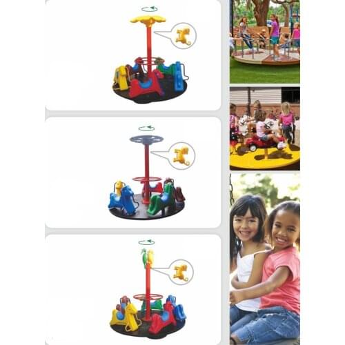 Fitness swivel chair kids horse carousel spring rider park equipment YLW-SR20191153
