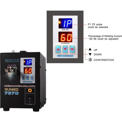 Dual Mode Pedal Battery Spot Welder Dual Pulse Dual Display Precision Battery Touch Welders Spot Welding Machine