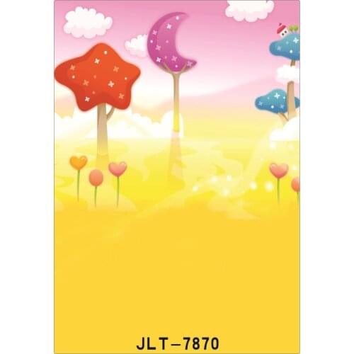 Cartoon Paintings Photography Backdrop Vinyl Cloth Background Photocall for Wedding Children Baby Photo Studio Props