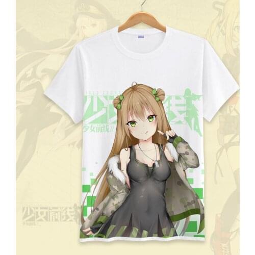 Japanese Anime Girls Frontline Cosplay T Shirt Cartoon 3D Printed Summer T-Shirt Women/Men Fashion Graphic Top Tee Costume