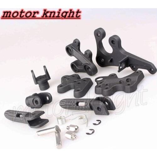 GSXR1000 2005 2006 2007 2008 2009 2010 2011 Motorcycle Black Front Passenger Foot Pegs Bracket Footrest