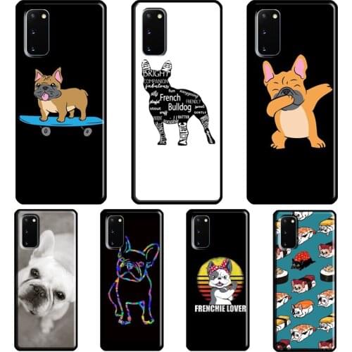 Cartoon French Bulldog Cool Cover For Samsung Galaxy S20 FE S21 Ultra Note 20 Note9 Note10 S8 S9 S10 Plus Phone Case