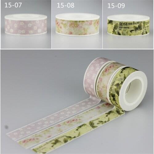 1Pcs DIY Planner Tape Decorative Tapes Scrapbook Paper Masking Sticker Set Photo Album Japanese Washi Tape Adhesive Tape