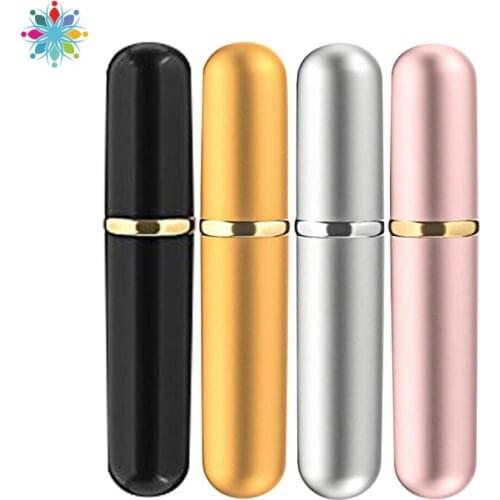 5ml Metal Perfume Spray Bottle Mini Portable Travel Refillable Perfume Atomizer Bottle Empty Cosmetic Containers Makeup Tool