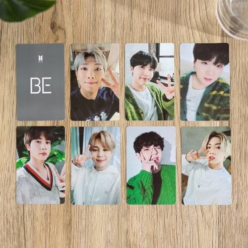 2021 NEW KPOP Bangtan Boys Lomo Card Poster New Album BE M2U PVC Cards PhotoCard JK V SUGA Hd Photo for Fans Gifts
