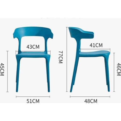 Wholesale Nordic dining chair Armchair Home creative cafe casual horn chair Minimalist Modern office chair meeting chairs