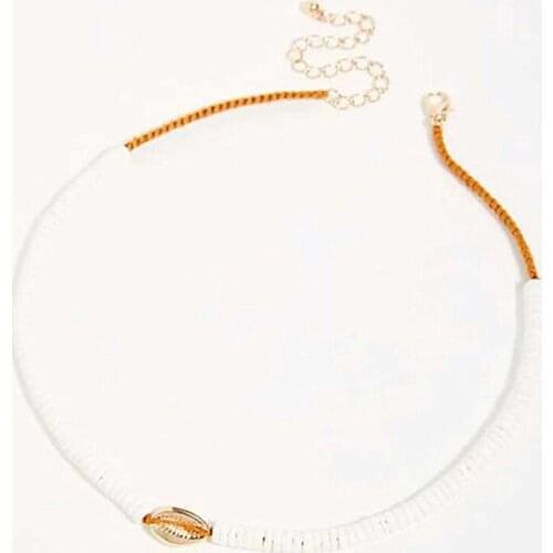 Natural Stone Shell Beaded Naszyjnik Porcelain Classic Ohemia Style Necklaces For Women Charm Jewelry Fashion Choker Handmade