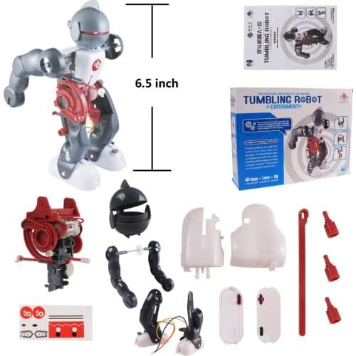 Technology Assembly Tumbling Robot DIY Science Toy for Kids Electronic Machine Physics s Children Education