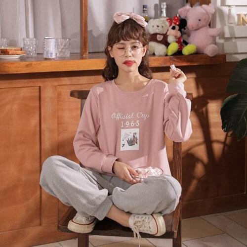 Женские пижамы с длинным рукавом SFFZ China At AliExpress