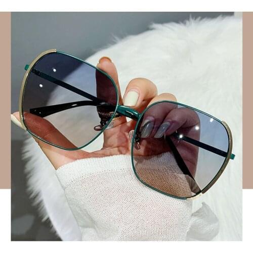 Square Metal Women Sunglasses Korean Version of The Tide Sunscreen Anti-ultraviolet Outdoor Driving Eyeware Are Thin 2021 New