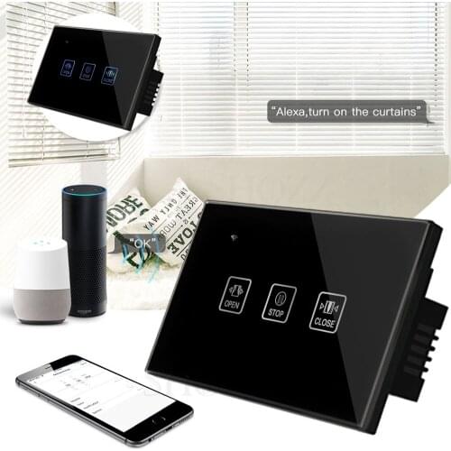 Tuya Smart Life WiFi Curtain US Switch Ac90-240v for Roller Shutter Blind Motor Smart Home Google Home Alexa Voice Control