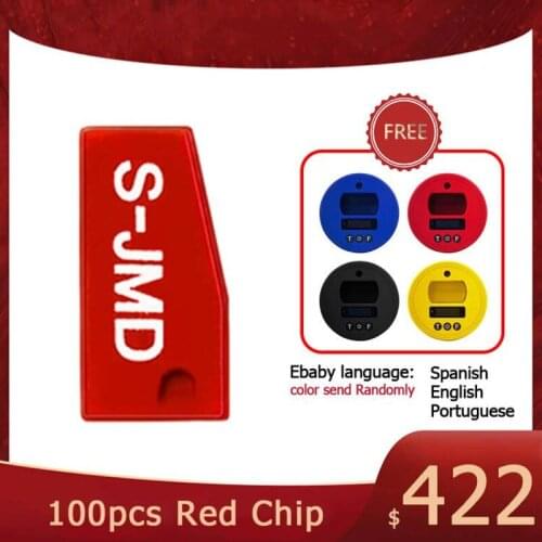 50pcs/lot,JMD Super Red chips + Free Gift 1 set JMD Ebaby Remote/Chip Generate Frequency Tester Decoding ID46/4D/48/70/83