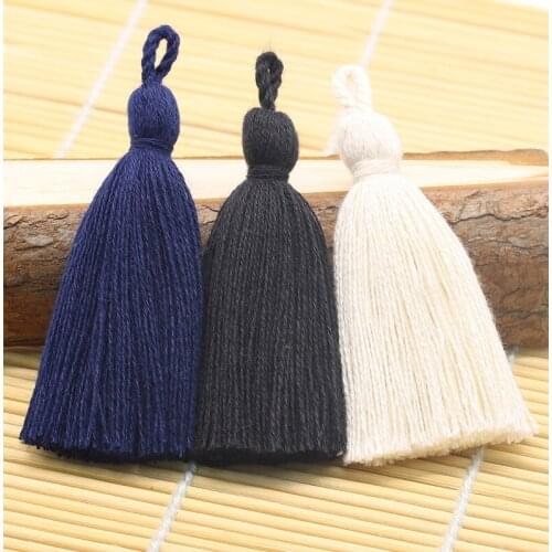 20pc Cotton Tassel Hanging Rope Fringe Tassel for Sewing Curtains Garment Home Decoration Jewelry Craft Accessories