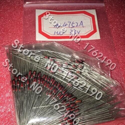 250PCS/LOT 1N4752A 1W regulator tube diode 33V DO-41 glass tube