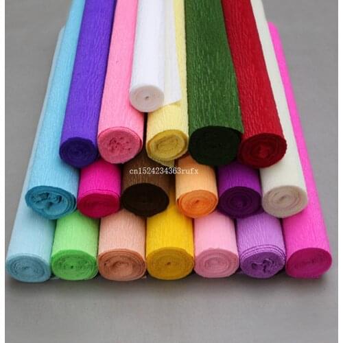 30pcs Wrinkle Paper Roll Thick Hand Kneading Paper for DIY Material Decoration Gift Wrapping Paper Craft 250*50CM