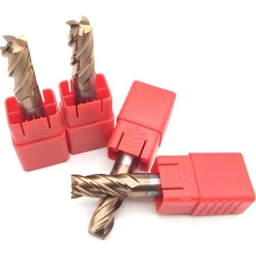 5pcs HRC60 10mm 75L 4Flute D10X25XD10X75L Flat End Mill Solid Carbide Spiral Straight Shank Endmill for Wood CNC Cutter