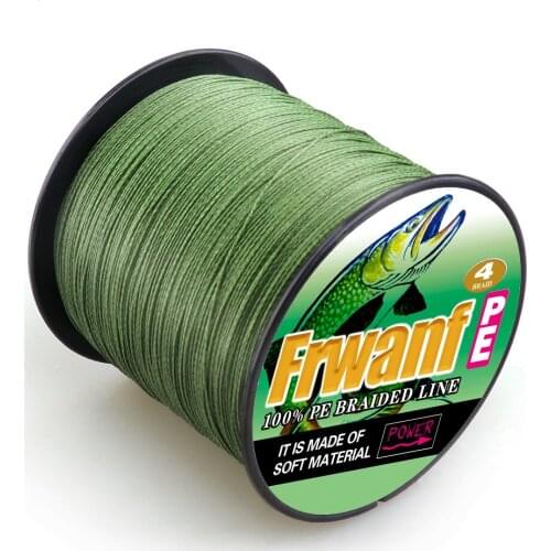 500M 1000M thread 4 braid 2-100LBS test braided fishing line ice saltwater fishing cord never faded color freashwater come off