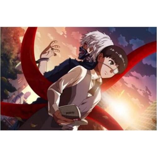 5D Square Anime Cartoon Japan Tokyo Ghoul Diamond Painting Cross Stitch Embroidery Crystal Mosaic Home Decoration Gift FH554