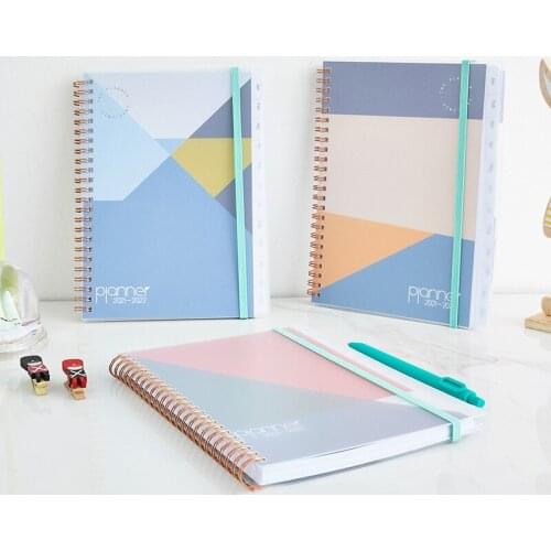 English Scrolling Notebook Divider Page Coil Plan Time Monthly Plan Form