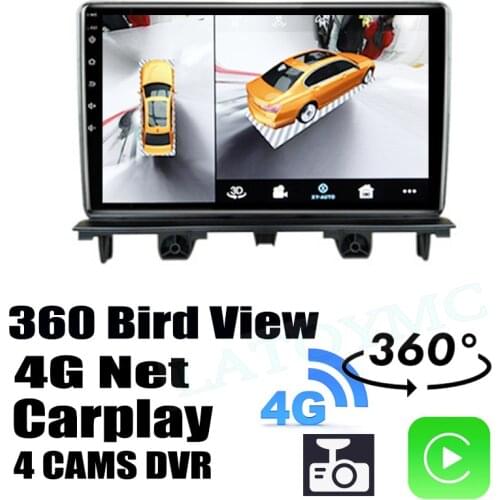 Car Audio Navigation GPS Stereo Carplay DVR 360 Birdview 4G Android System For JAC iEV6E J2 iEV20 E Sei1 E10X