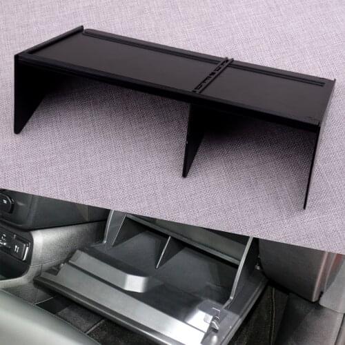 Car ABS Black Front Co-pilot Glove Storage Box Insert Divider Fit For Jeep Renegade 2019 2018 2017 2016 2015
