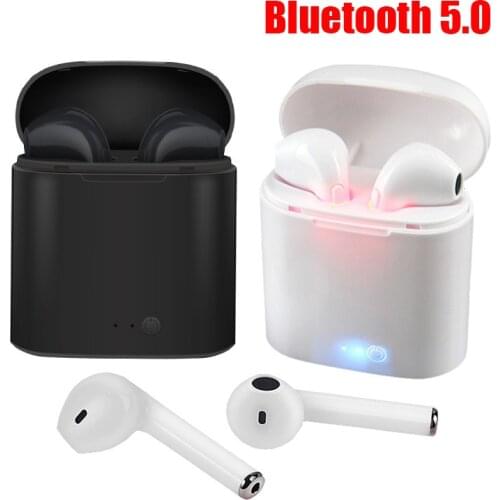 I7s tws Wireless Headphones Bluetooth 5.0 Earphones sport Earbuds Headset With Mic Charging box Headphones For all smartphones