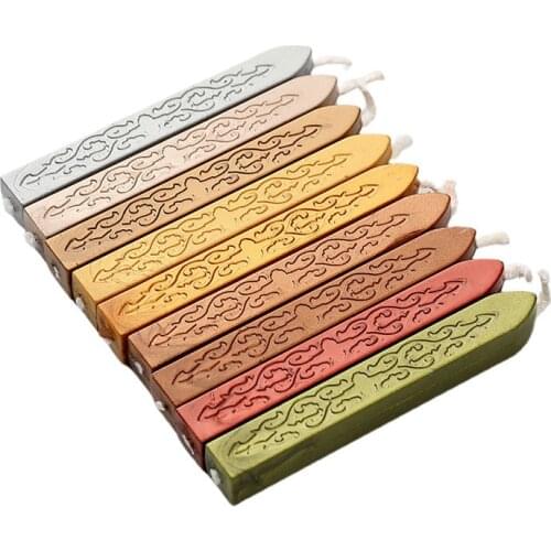 Sealing Wax Stick Retro Seal Stamps For Letter Wedding Invitations 90*11*11mm Vintage Cord Wick Vintage Sealing Wax Sticks