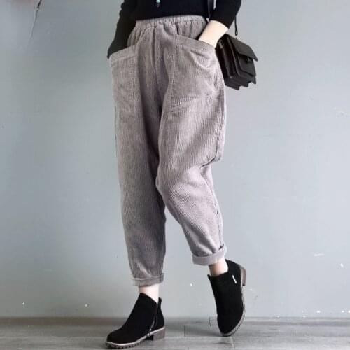 Glufigh Women's Velvet Trousers